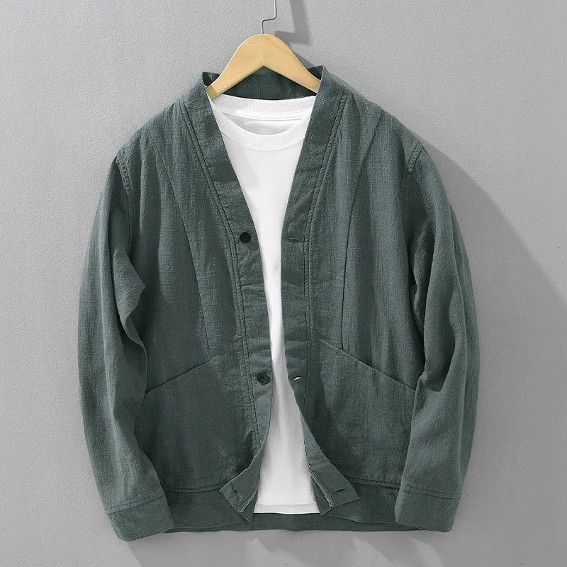 Oslo Casual Button-Up Linen Jacket