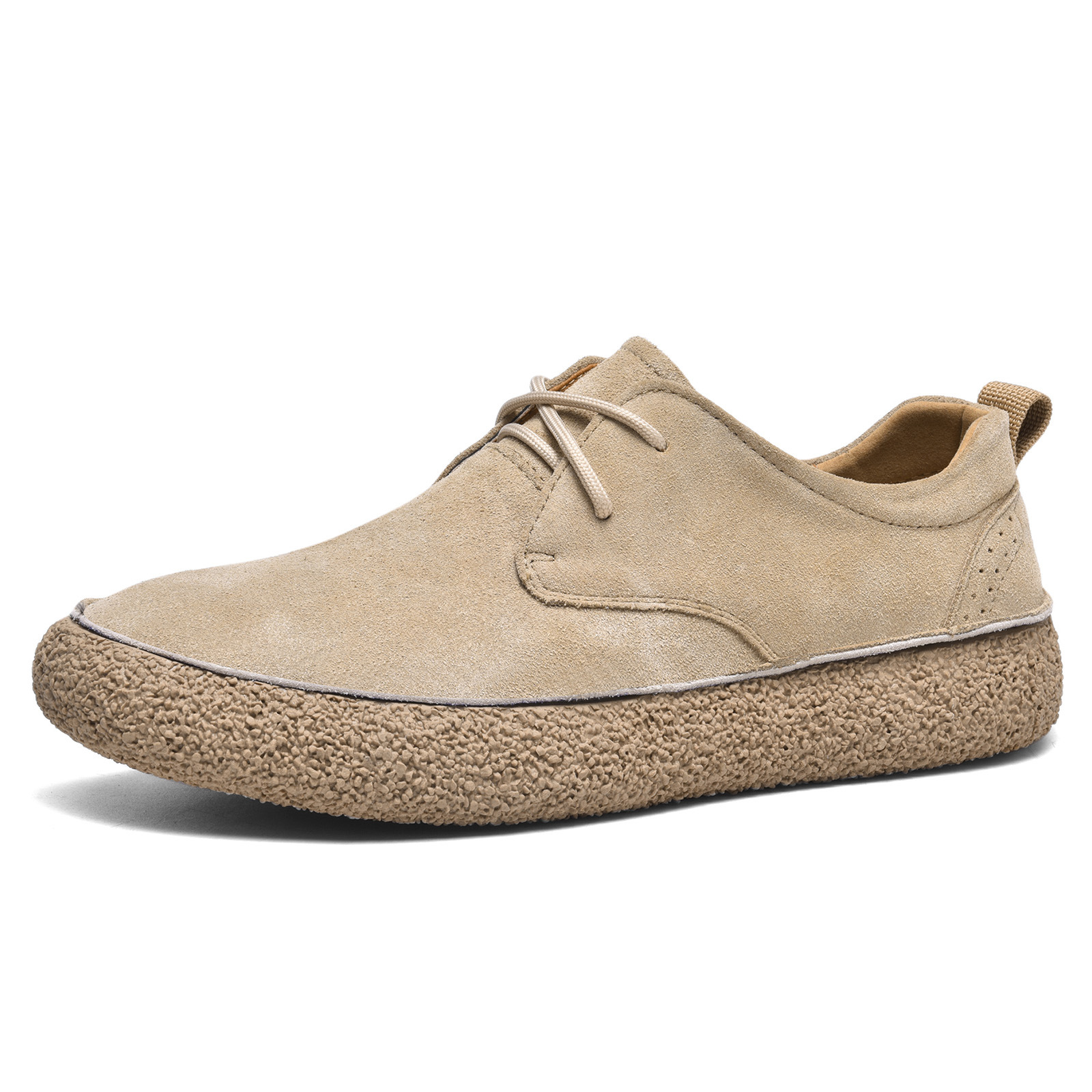 Jackie Men’s Suede Casual Shoes – Cushioned Lining with Flexible Rubber Sole
