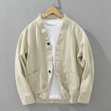 Oslo Casual Button-Up Linen Jacket