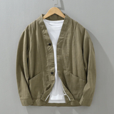 Oslo Casual Button-Up Linen Jacket