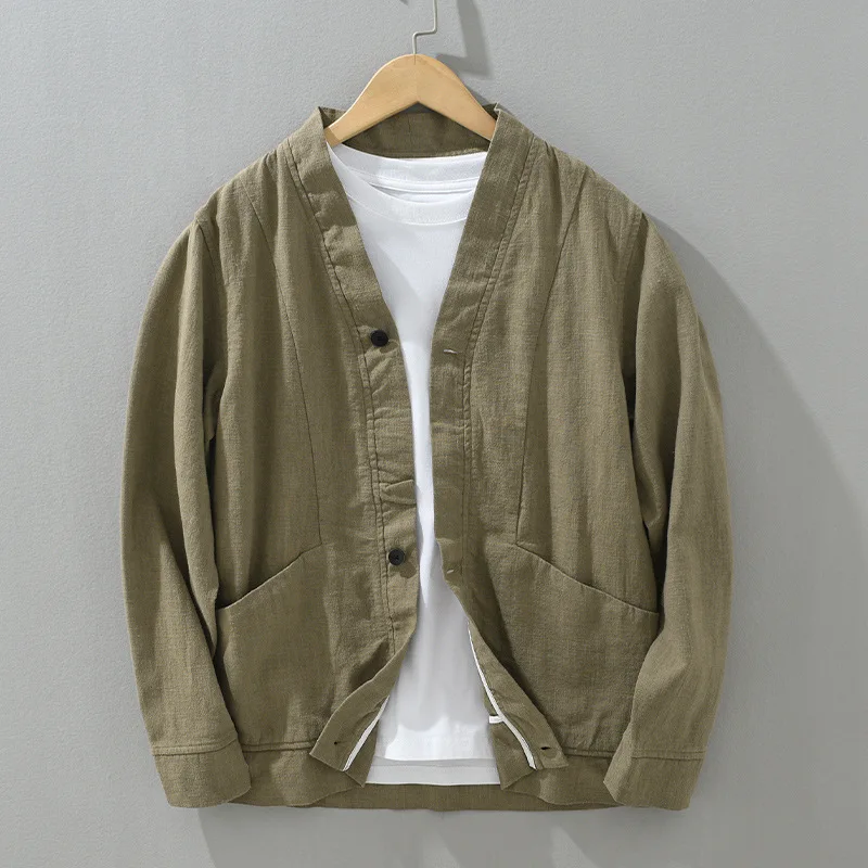 Oslo Casual Button-Up Linen Jacket