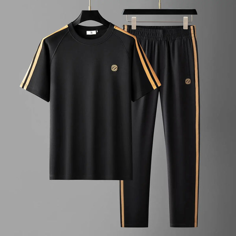 Mateo Modern Tracksuit Set – Sleek Zip Jacket & Drawstring Joggers for Everyday Streetwear Ease