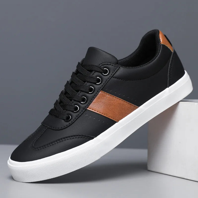 Bryce Men’s Leather Sneakers – Classic Comfort & Everyday Style