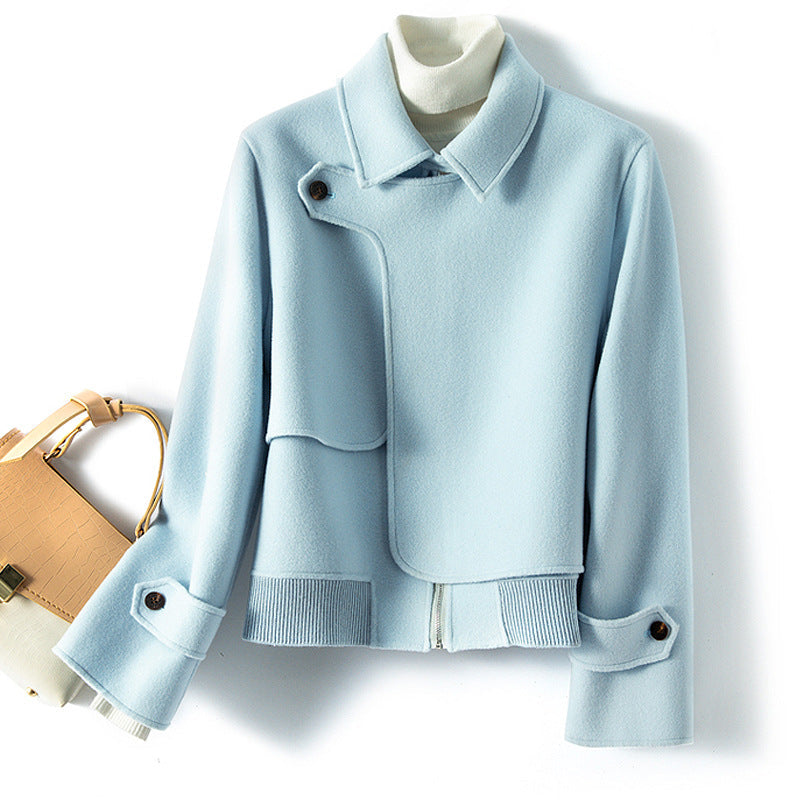 Carina Women’s Wool Jacket – Cropped Fit with Structured Modern Silhouette