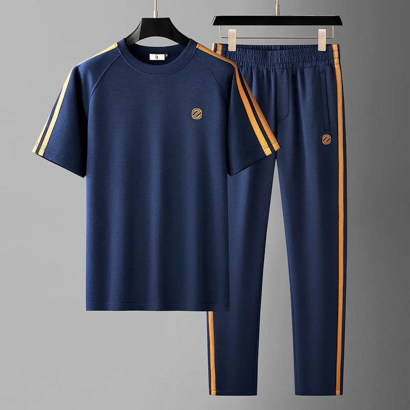 Mateo Modern Tracksuit Set – Sleek Zip Jacket & Drawstring Joggers for Everyday Streetwear Ease