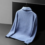 Matthew Men’s Waffle Knit Cardigan – Premium Knit Blend & Shawl Collar