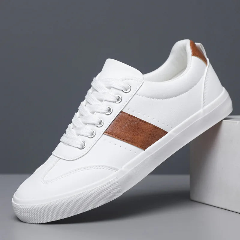 Bryce Men’s Leather Sneakers – Classic Comfort & Everyday Style