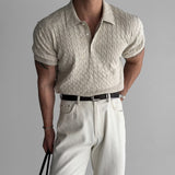 Ralph Cable Knit Polo – Luxe Texture in a Modern Silhouette