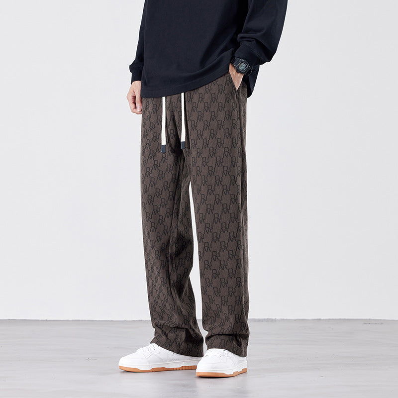 Jasper Monogram Cotton Sweatpants