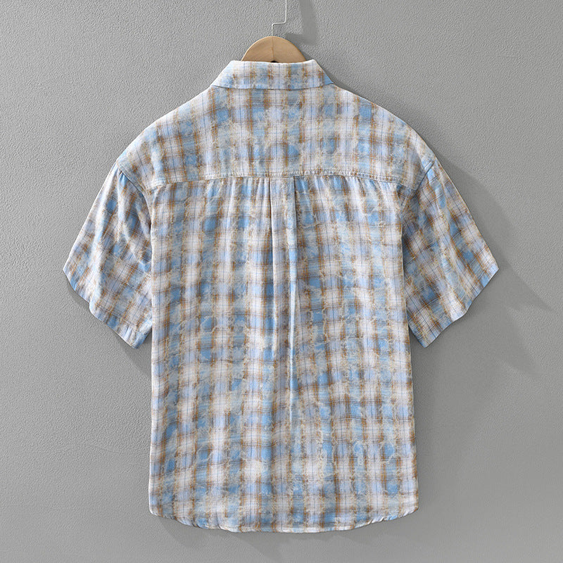 Elias Plaid Cotton Shirt – Relaxed Fit Flannel for Year-Round Comfort