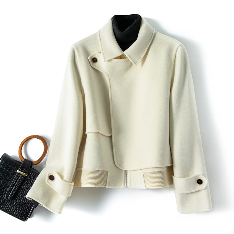 Carina Women’s Wool Jacket – Cropped Fit with Structured Modern Silhouette