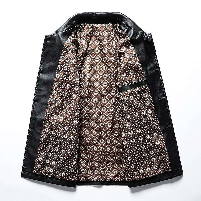 Alessandro Premium Leather Jacket - Sleek Tailored Casual Outerwear