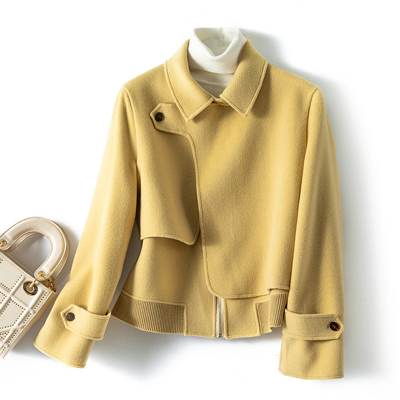 Carina Women’s Wool Jacket – Cropped Fit with Structured Modern Silhouette