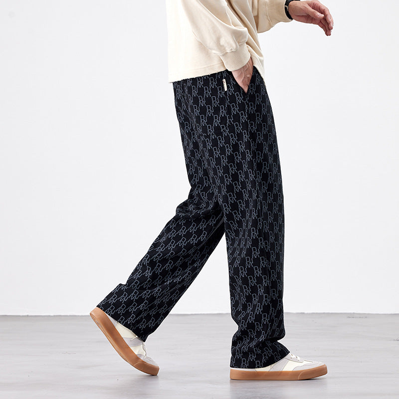 Jasper Monogram Cotton Sweatpants