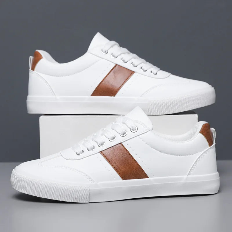 Bryce Men’s Leather Sneakers – Classic Comfort & Everyday Style