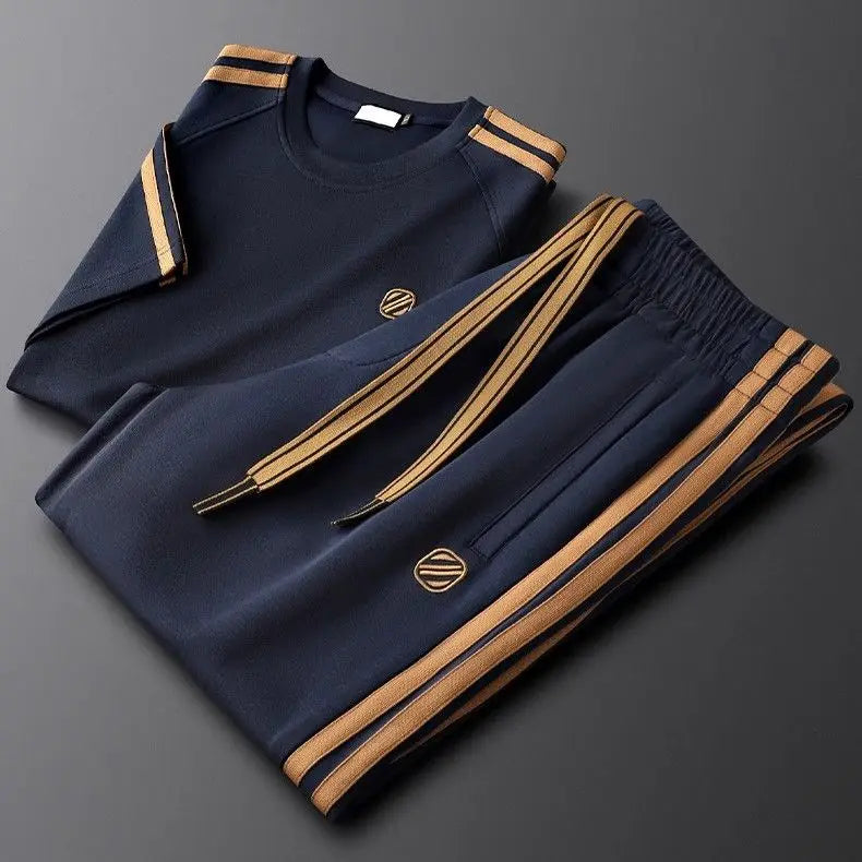 Mateo Modern Tracksuit Set – Sleek Zip Jacket & Drawstring Joggers for Everyday Streetwear Ease