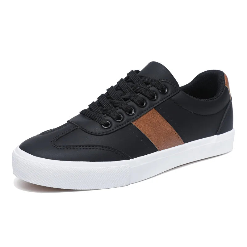 Bryce Men’s Leather Sneakers – Classic Comfort & Everyday Style
