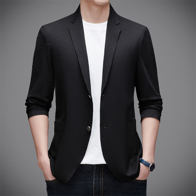 Jasper Knitted Blazer – Textured Knit Blazer for Smart-Casual Layering