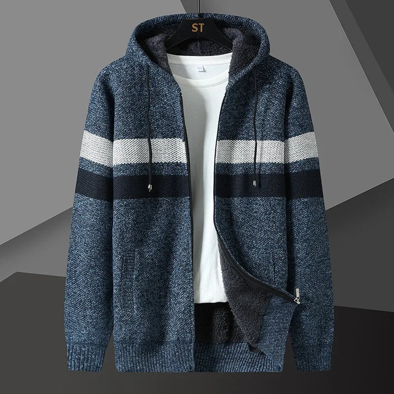 Luciano Men's Fleece Jacket – Soft Insulated Zip-Up for Fall