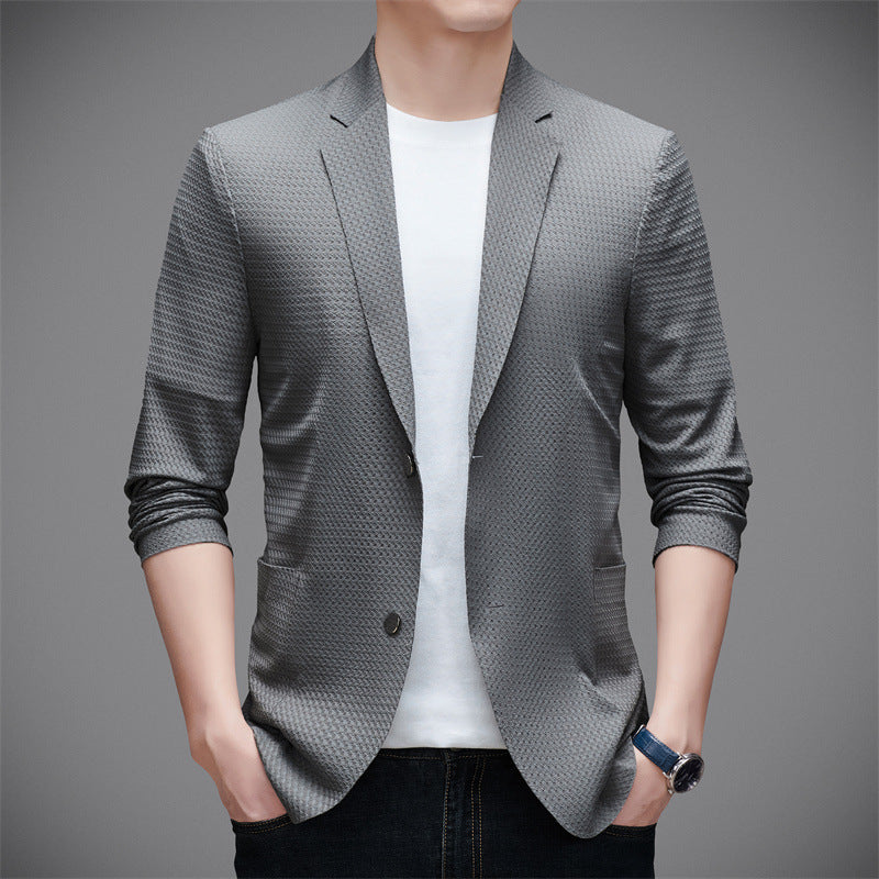 Jasper Knitted Blazer – Textured Knit Blazer for Smart-Casual Layering