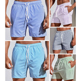 Malibu Quick-Dry Mens Swim Trunks – Lightweight Striped Design with Adjustable Drawstring 5