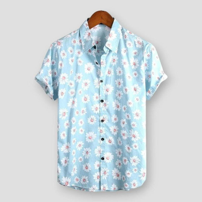 Maui Tropical Hawaiian Shirt – Lightweight Cotton Blend with Relaxed Fit 0