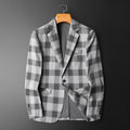 Ellis Men’s Blazer Jacket – Plaid Sports Jacket with Tailored Fit in Cotton Blend