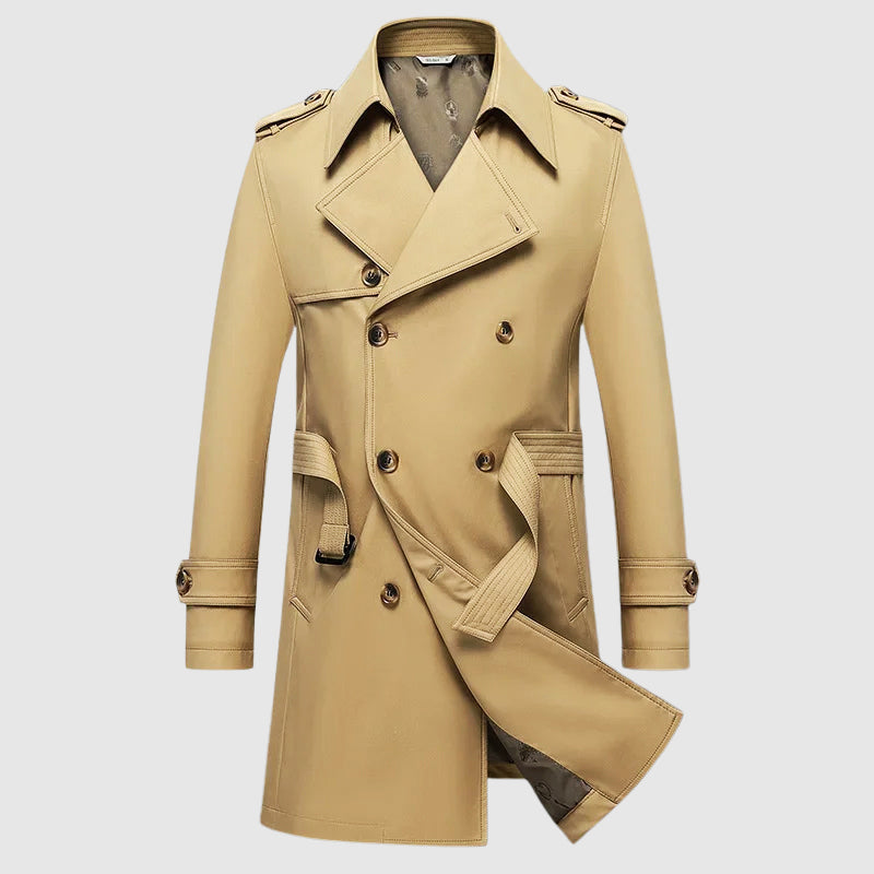 Julian Men’s Double-Breasted Overcoat