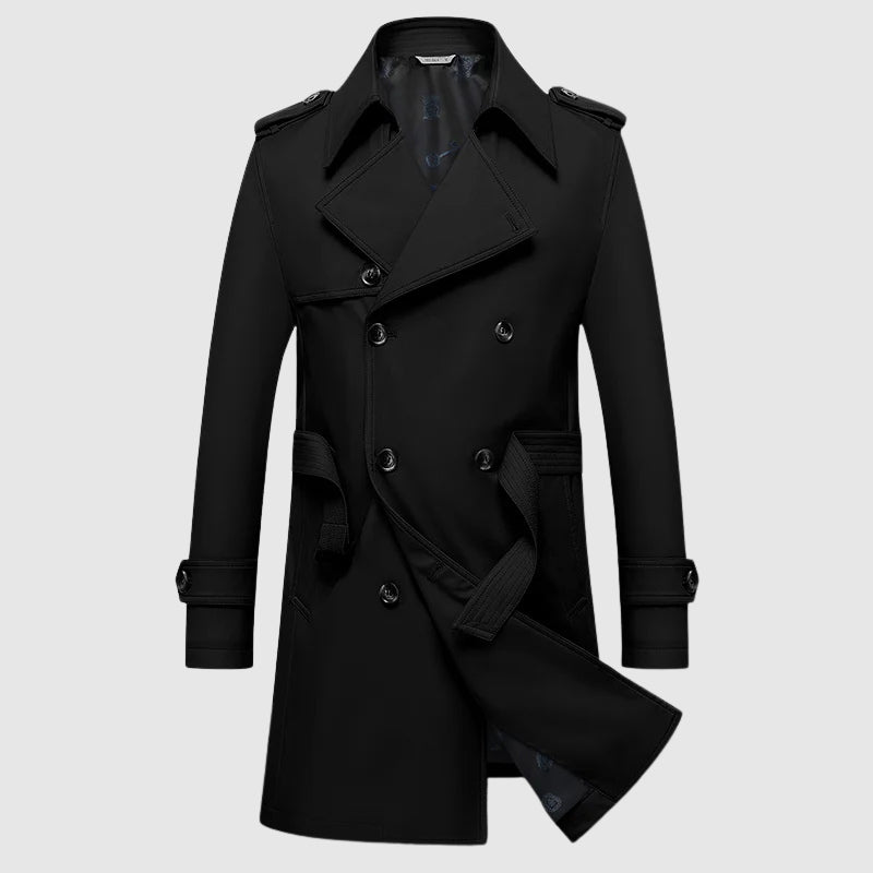 Julian Men’s Double-Breasted Overcoat