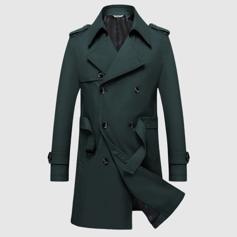 Julian Men’s Double-Breasted Overcoat