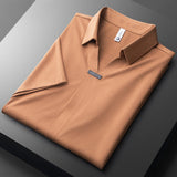 Metro Luxe Men's Polo Shirt – Premium Cotton-Silk Blend for All-Day Comfort 2