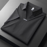 Metro Luxe Men's Polo Shirt – Premium Cotton-Silk Blend for All-Day Comfort 3