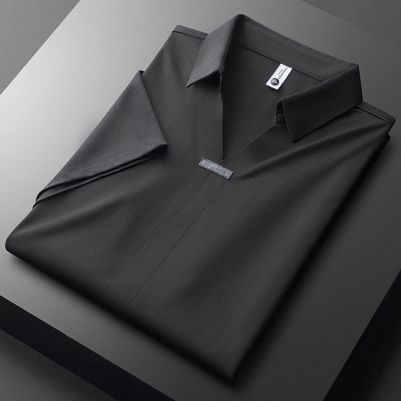 Metro Luxe Men's Polo Shirt – Premium Cotton-Silk Blend for All-Day Comfort 3