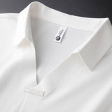 Metro Luxe Men's Polo Shirt – Premium Cotton-Silk Blend for All-Day Comfort 5