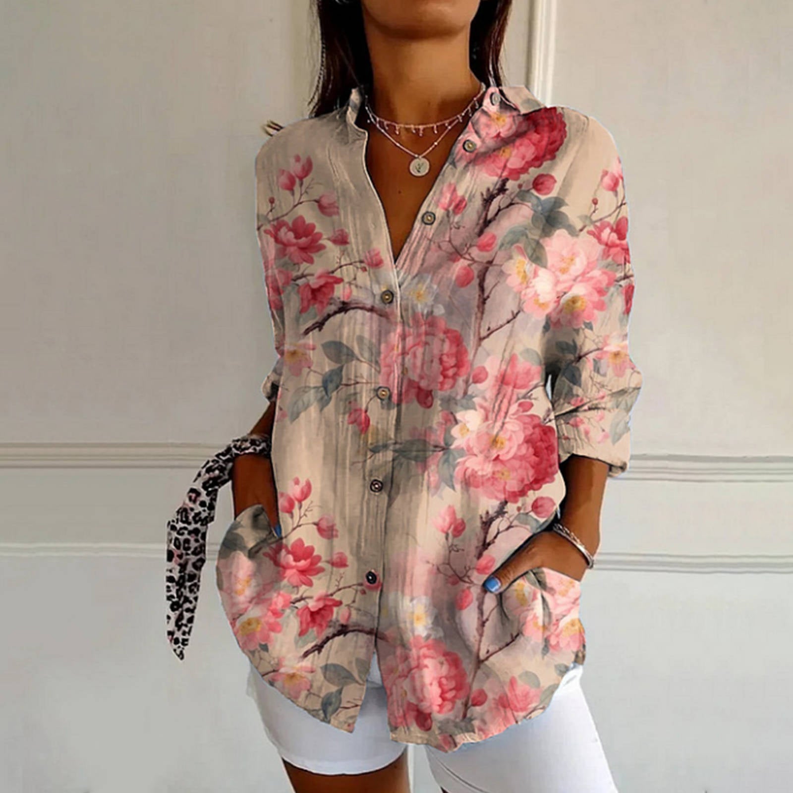 Mia Lightweight Floral Blouse – Relaxed Fit Summer Top for Women 0