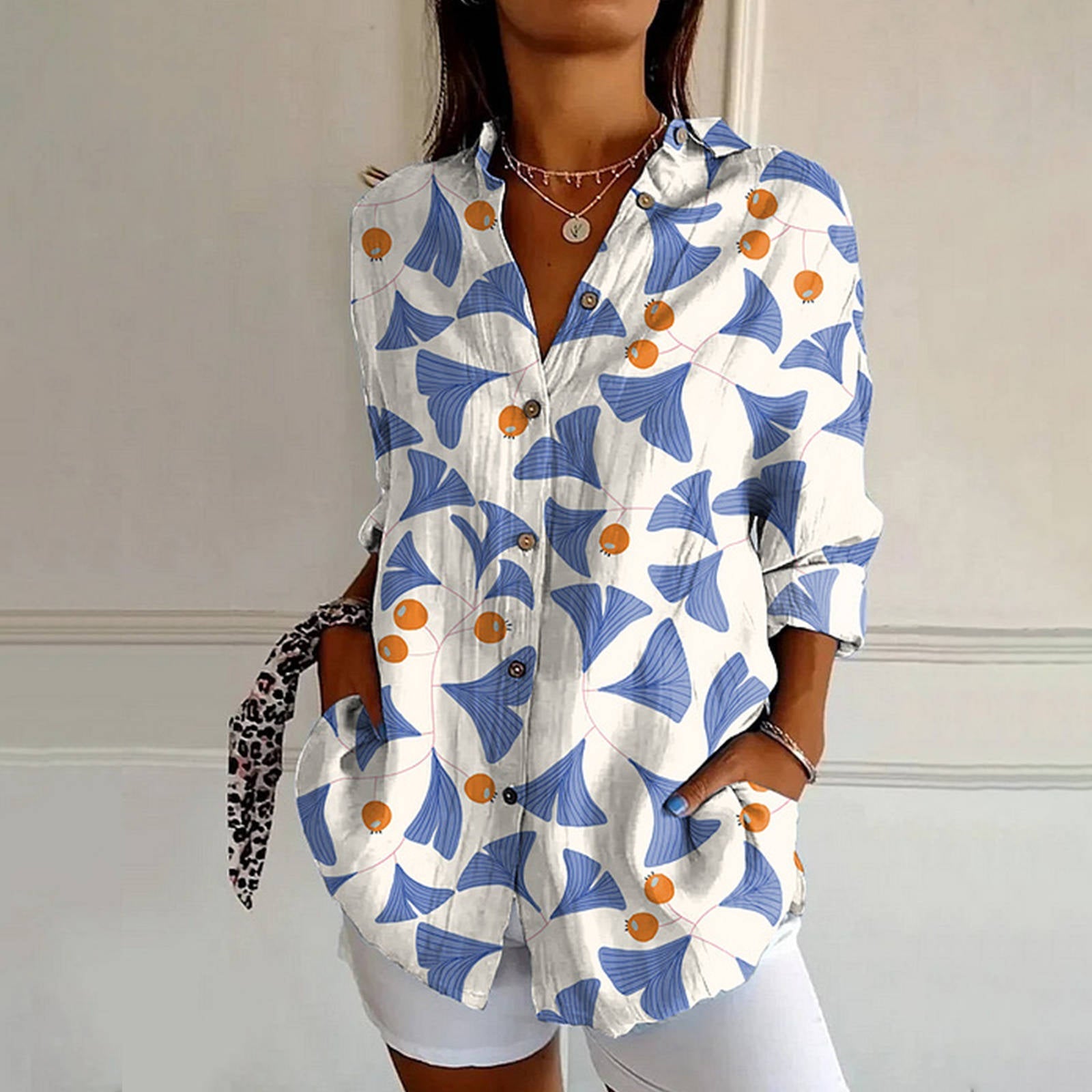 Mia Lightweight Floral Blouse – Relaxed Fit Summer Top for Women 1
