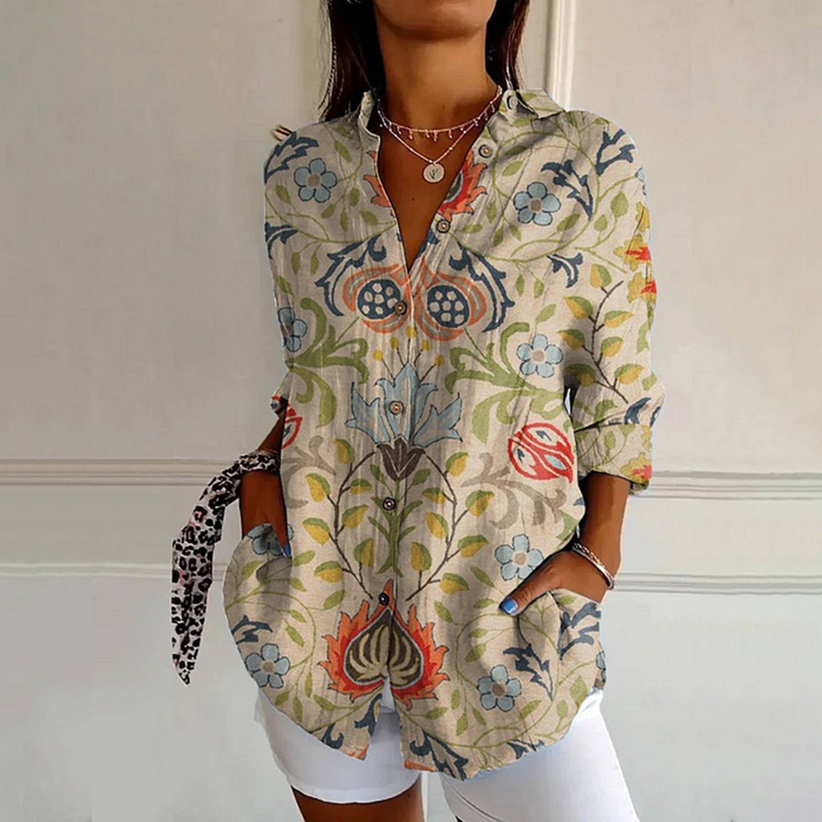 Mia Lightweight Floral Blouse – Relaxed Fit Summer Top for Women 2