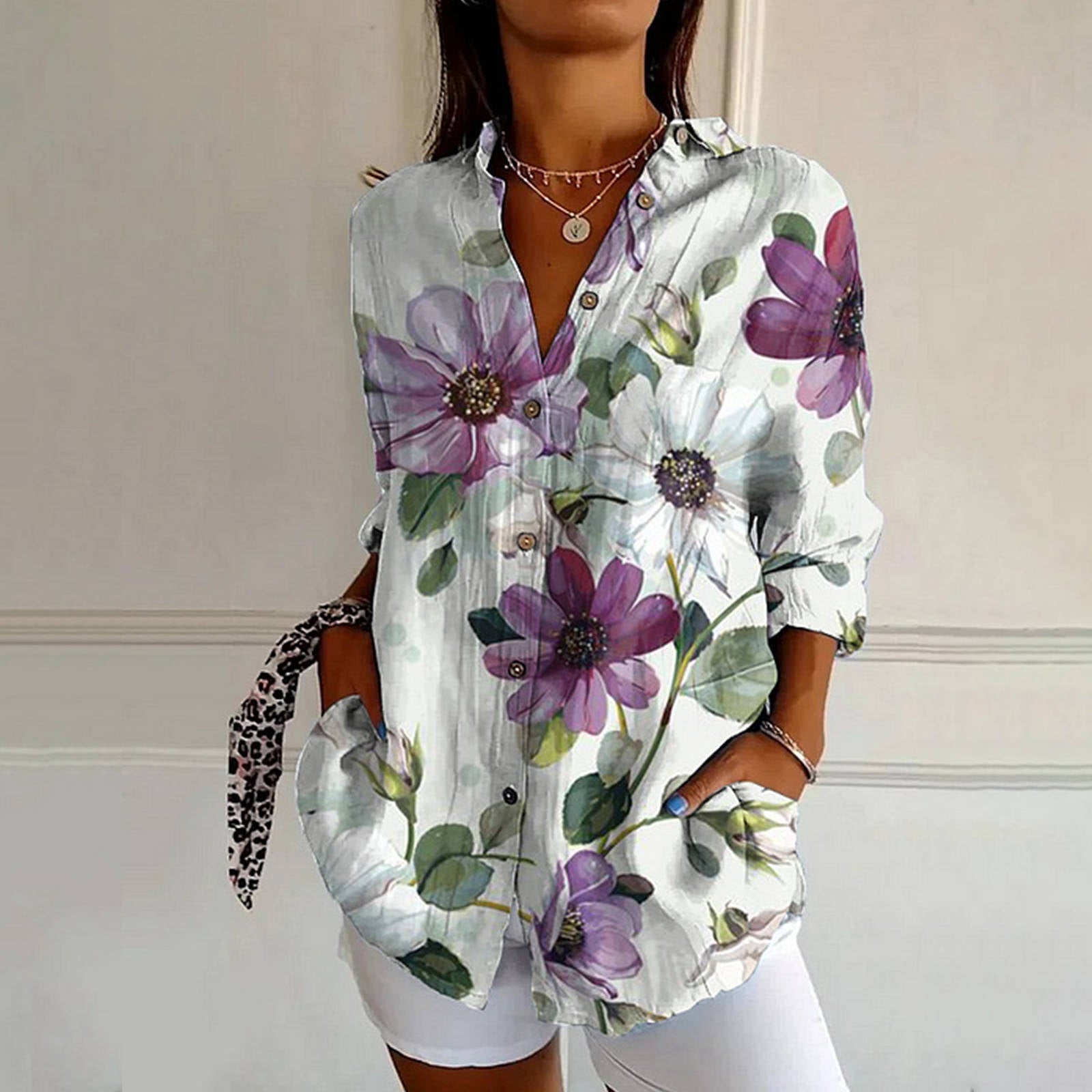 Mia Lightweight Floral Blouse – Relaxed Fit Summer Top for Women 3