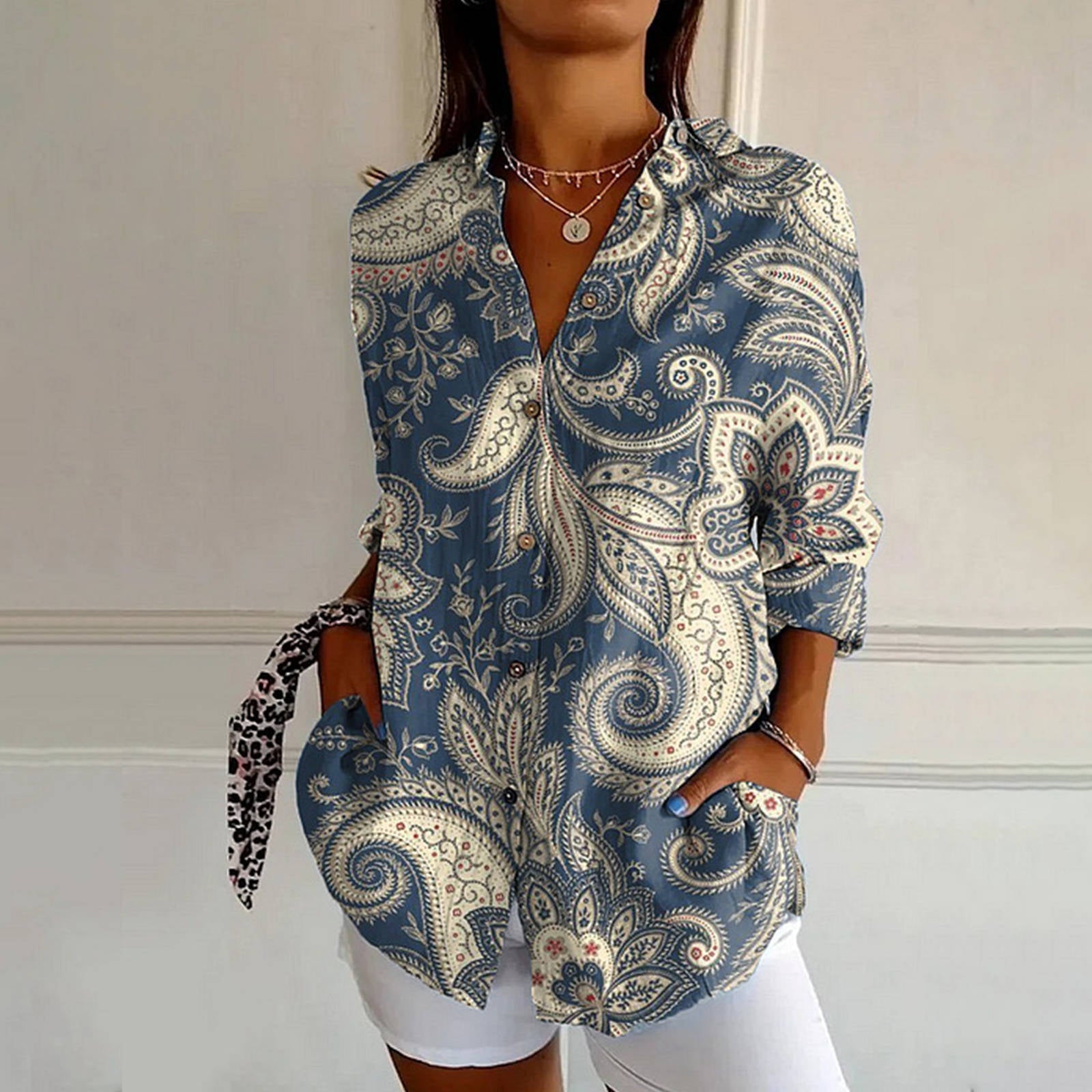 Mia Lightweight Floral Blouse – Relaxed Fit Summer Top for Women 4