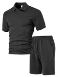 Miami Luxe Men's Polo Shirt – Lightweight Textured Fabric with Relaxed Fit 0