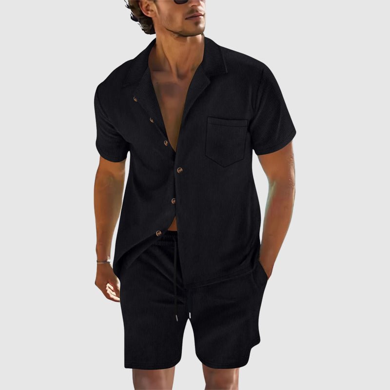 Miami Men's Short Set – Lightweight Poly-Cotton Blend with Relaxed Fit 4