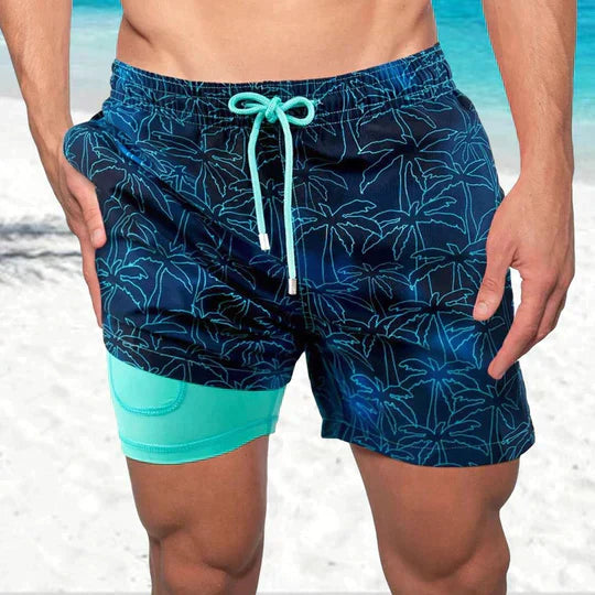 Miami Quick-Dry Mens Swim Trunks – Lightweight Polyester with Adjustable Fit 0