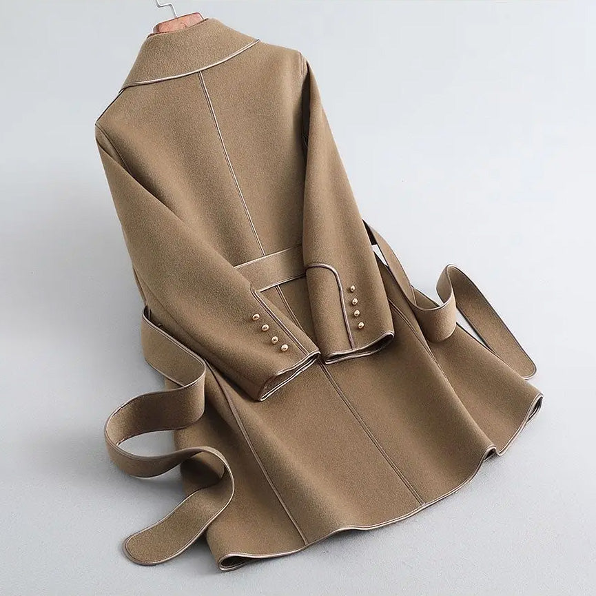 Mandy Women’s Wool Coat – Slim Fit Mid-Length Winter Outerwear