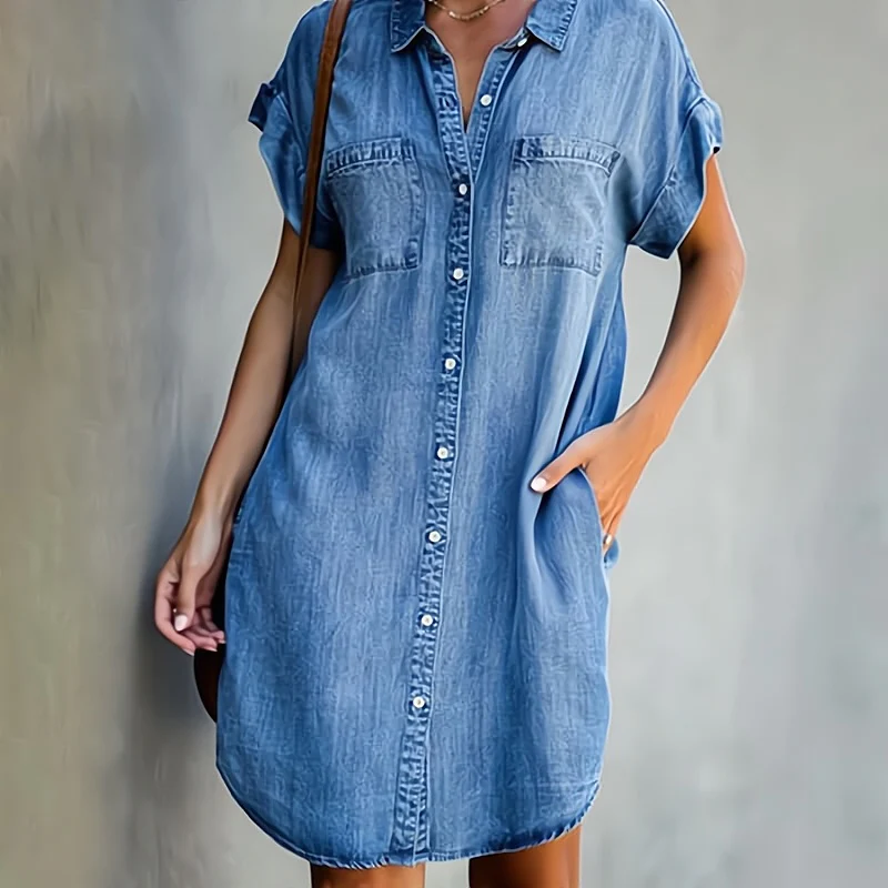 Montana Denim Midi Dress – Classic Fabric with Effortless Fit for Everyday Style 0