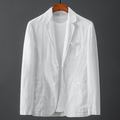 Montana Relaxed Linen Blazer – Breezy Sky Blue for Smart-Casual Style 0