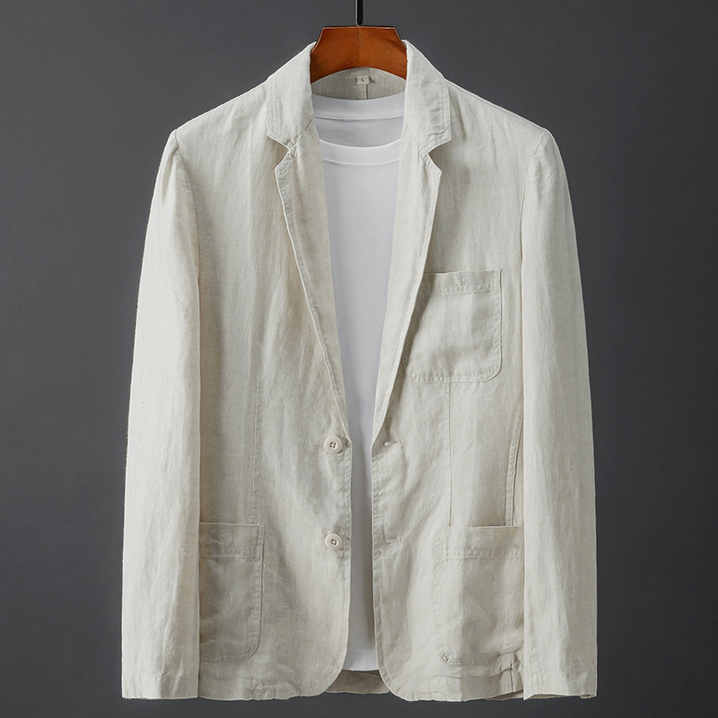 Montana Relaxed Linen Blazer – Breezy Sky Blue for Smart-Casual Style 2
