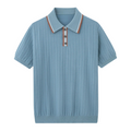 Jude Sleek Knit Polo - Refined Comfort with Contrast Detailing