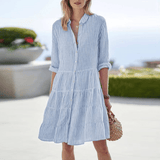 Nantucket A-Line Summer Dress – Soft Striped Fabric for Effortless Style 4