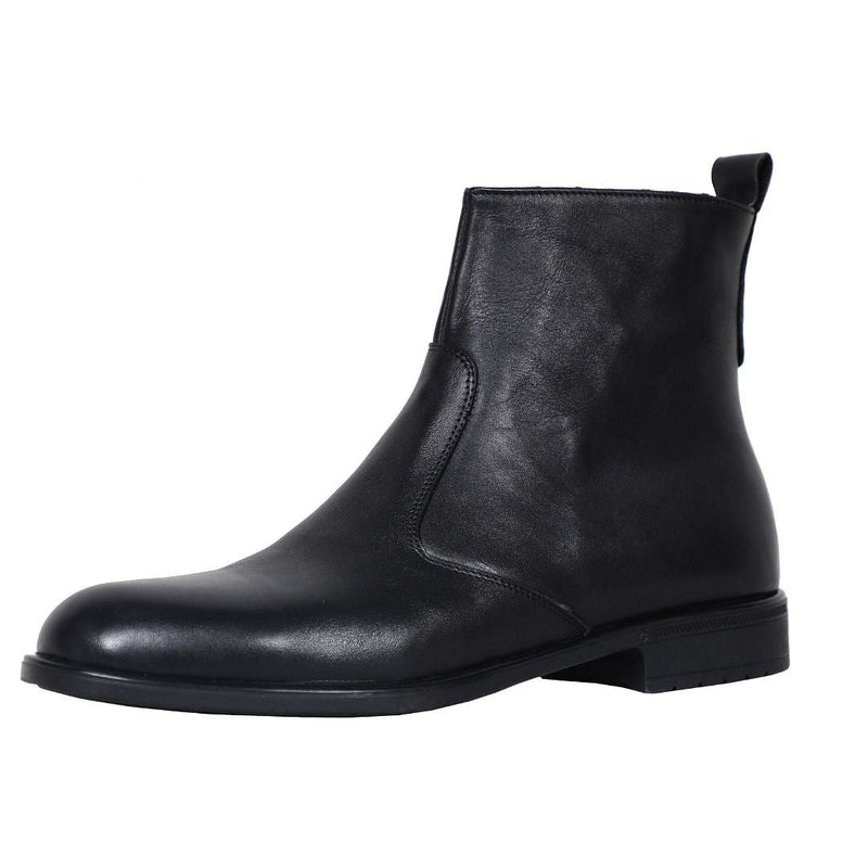 Nashville Premium Black Ankle Boots – Breathable Leather with Easy Zip Closure 1