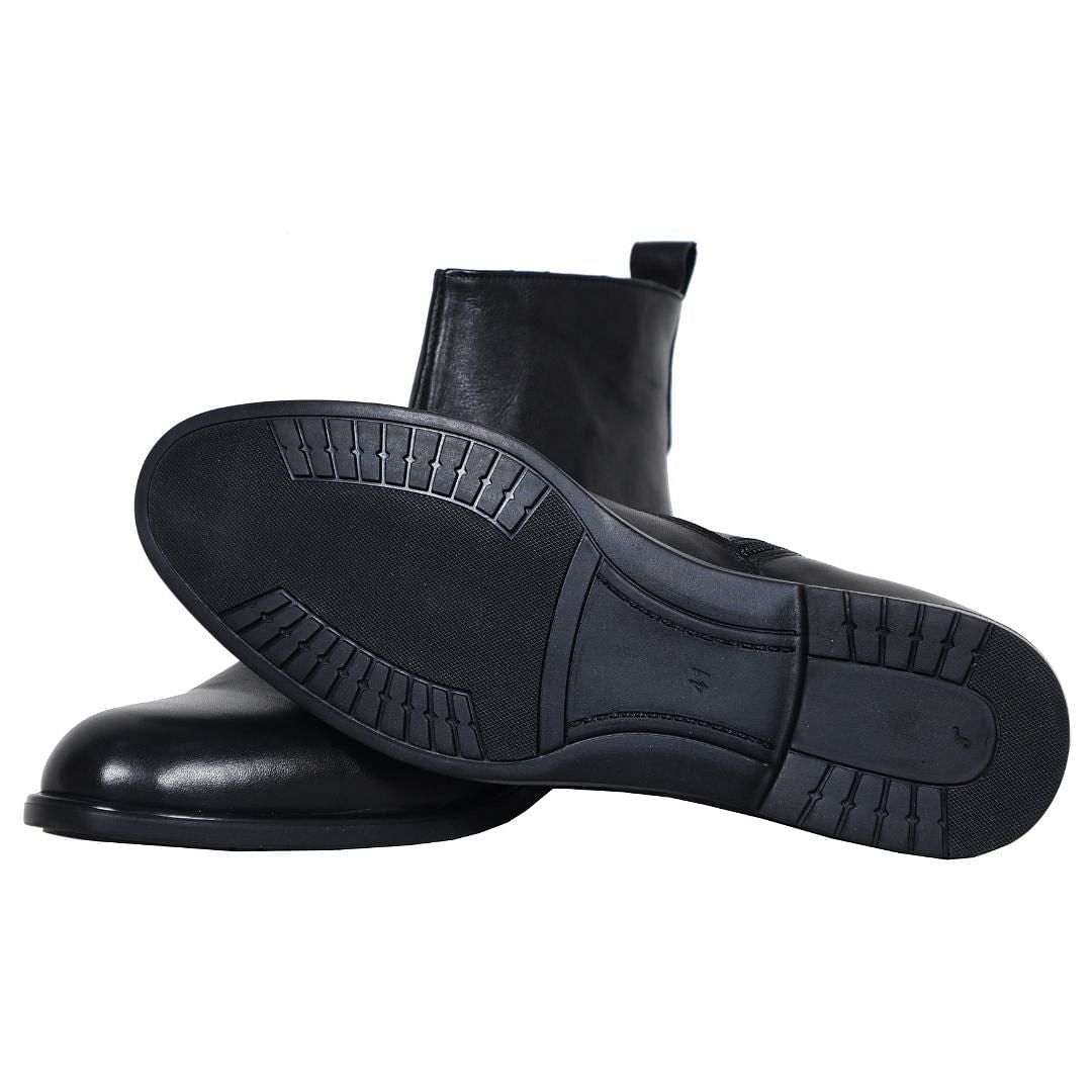 Nashville Premium Black Ankle Boots – Breathable Leather with Easy Zip Closure 2